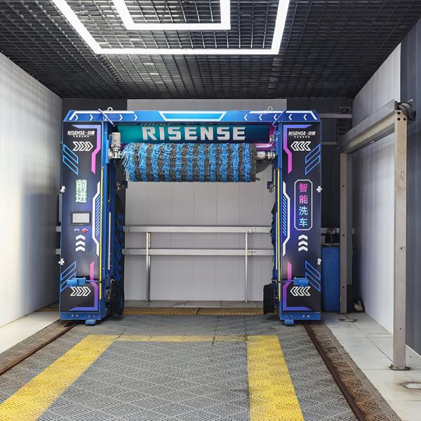 Risense 5 Brushes Full Automatic High Pressure Water Rollover Professional Automatic Car Wash Machine with air Dryer(CF-360)