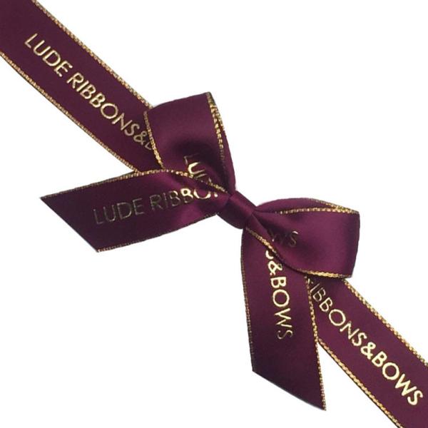 ISO9001 Elastic Gift Bows Customized Ribbon Bow With Elastic Loop