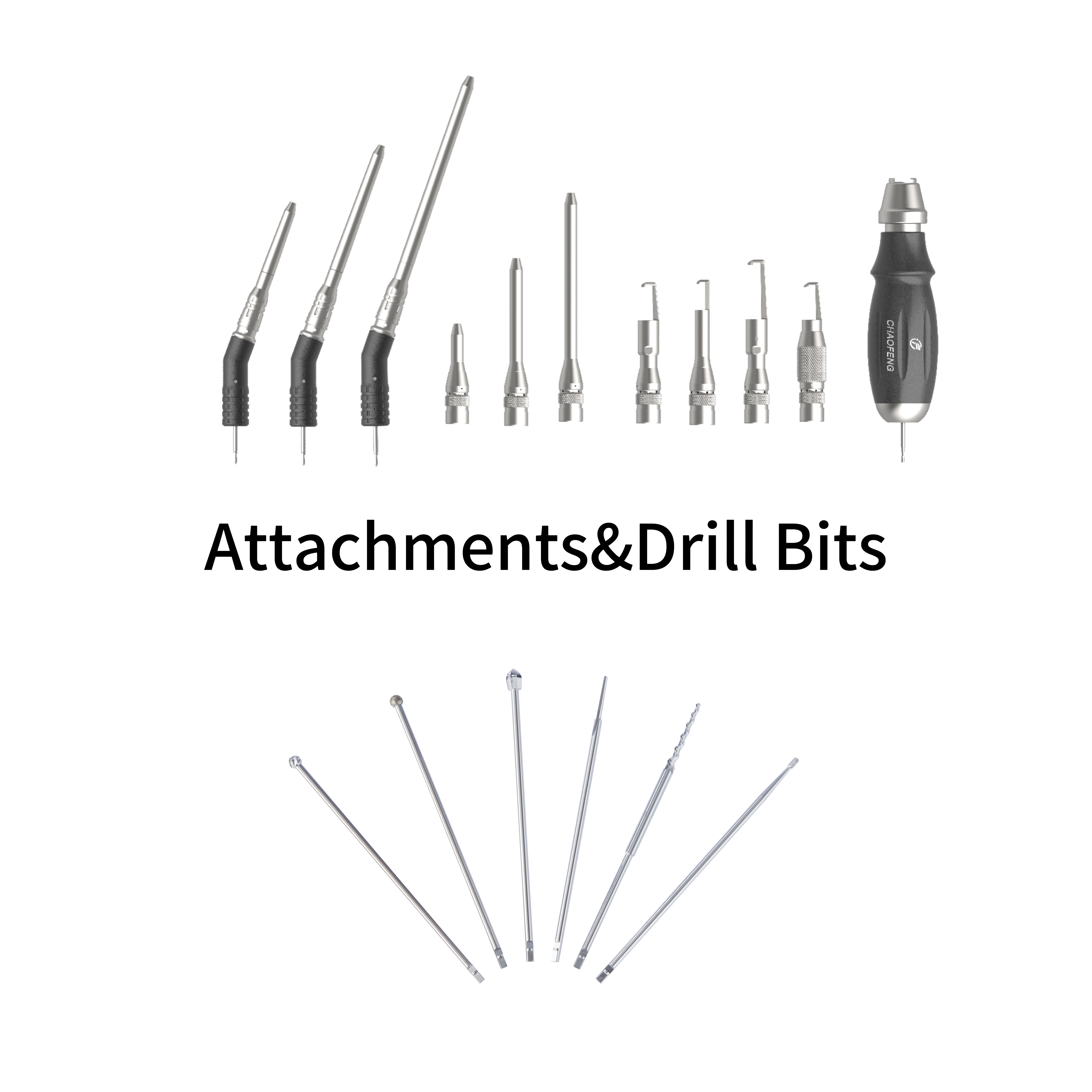 Perforator Driver with Hudson End Craniotome Attachment Compatible with Anspach EMAX2PLUS & XMAX Handpieces