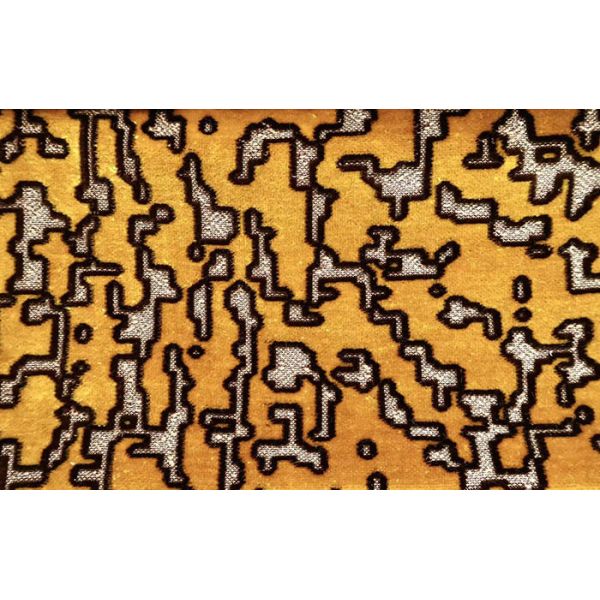 Wild Leopard Geometric Jacquard Velvet Fabric For Sofa