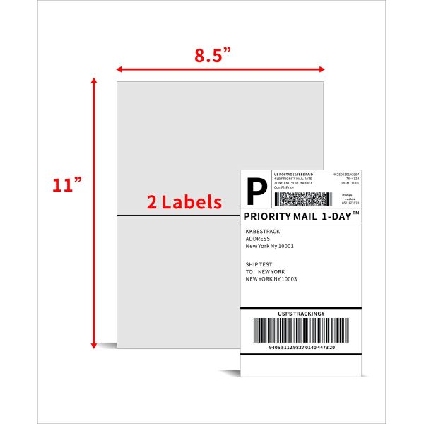 Custom label size options