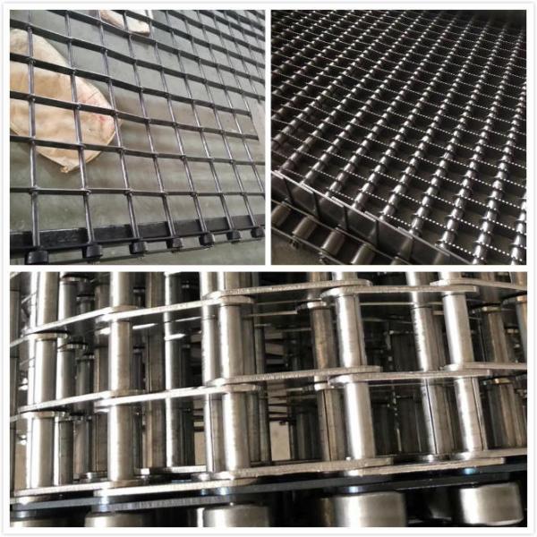 Pizza Oven Wire Mesh Eye Link Conveyor Belt Multiple Drive Options Heavy Duty Conveying
