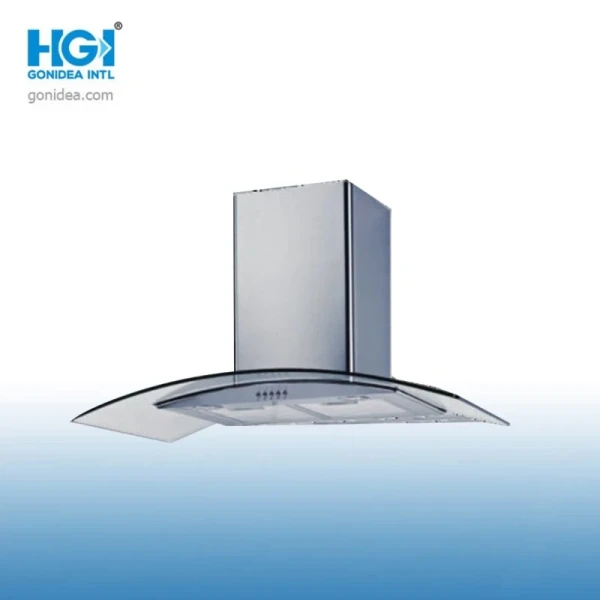 China Manufacturer Best Wall Mounted Kitchen Tempered Glass Range Hood Gh-9001