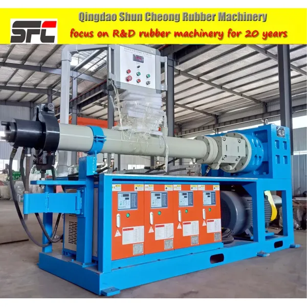 Degassing Cold Feed Rubber Extruder with Complete Specifications