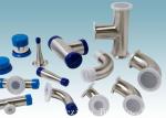 AISI 304 Stainless Steel Sanitary Fittings Long 45 Degree Elbow For Beverage