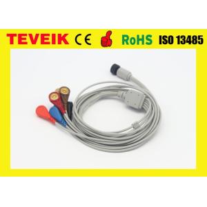 Compatible GE Marquette Rozinn Holter Patient ECG Cable / ecg Leadwires 5 leads
