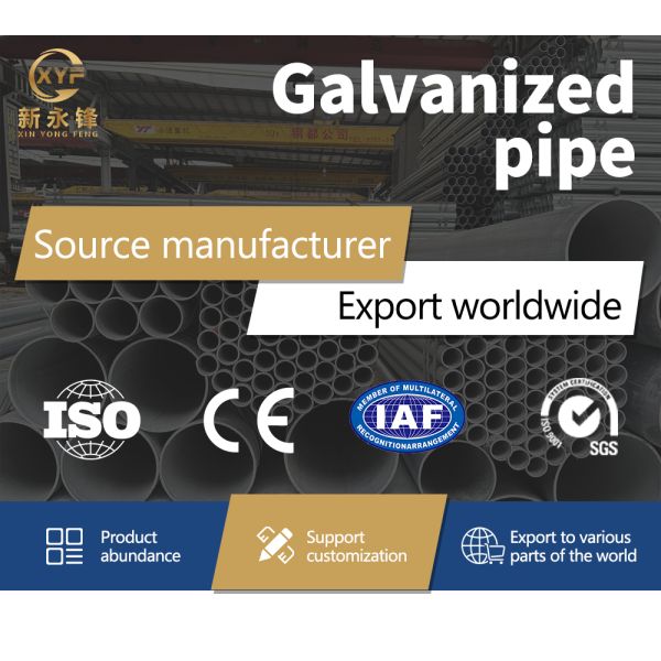 Zero Spangle Galvanized Steel Pipe Hot Rolled Based For Construction