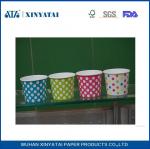 Recycled Paper Ice Cream Cups with Custom Printing Polka Dot 24oz Paper Soup