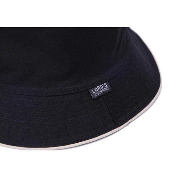 Plain 100% Distressed Cotton Bucket Hat Customized Nylon Strings Adjustable Size