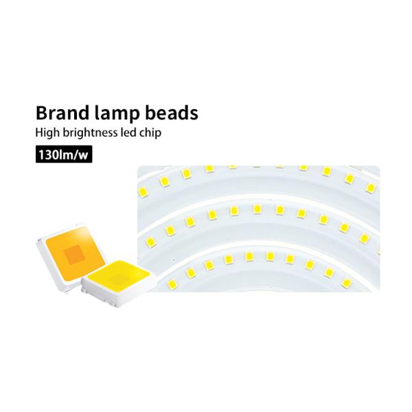 High Lumen UFO 300w 400w 200w LED High Bay Lights COB Reflector PC Cover