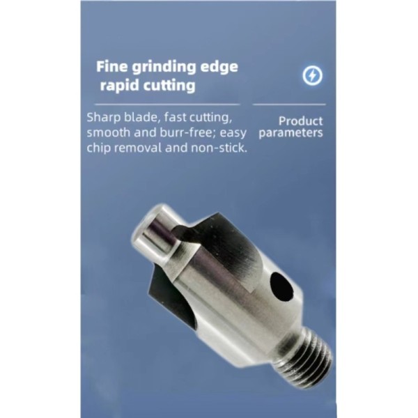 Countersinks Drill Bits Aircraft Tool 1/2" Diameter 120 Degree Threaded Shank Adapter Drills