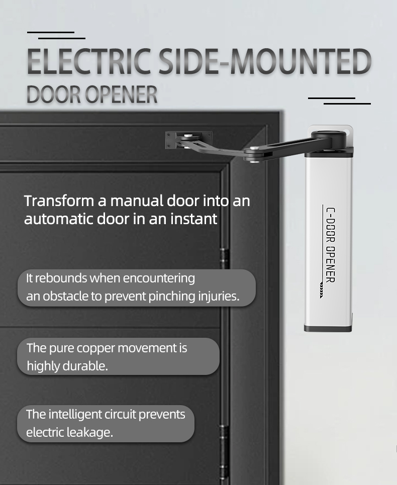 DC Brushless Motor Gate Opener 300kg Load Capacity Easy Operation Side Installation