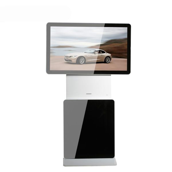 360 Degree Rotating Floor Standing Kiosk With Built In Ventilation System