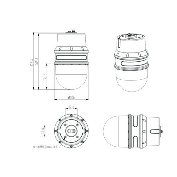 Explosion-proof 3D Radar Level Meter | 360° Scanning Silo Scanner
