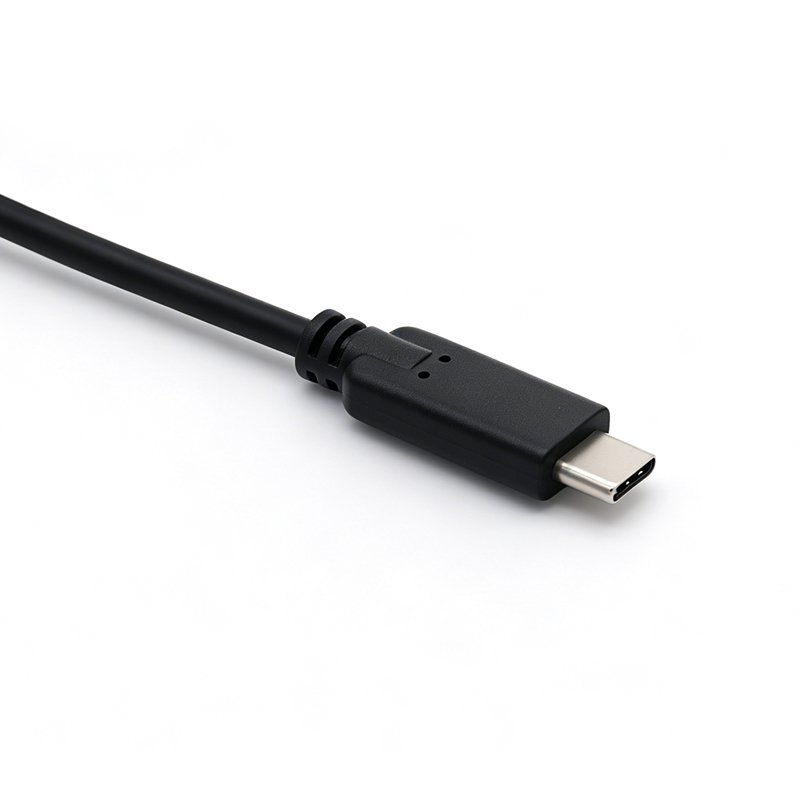 Customize USB2.0 Type-C Male with Dual Screw Locking Panel Mount Cable