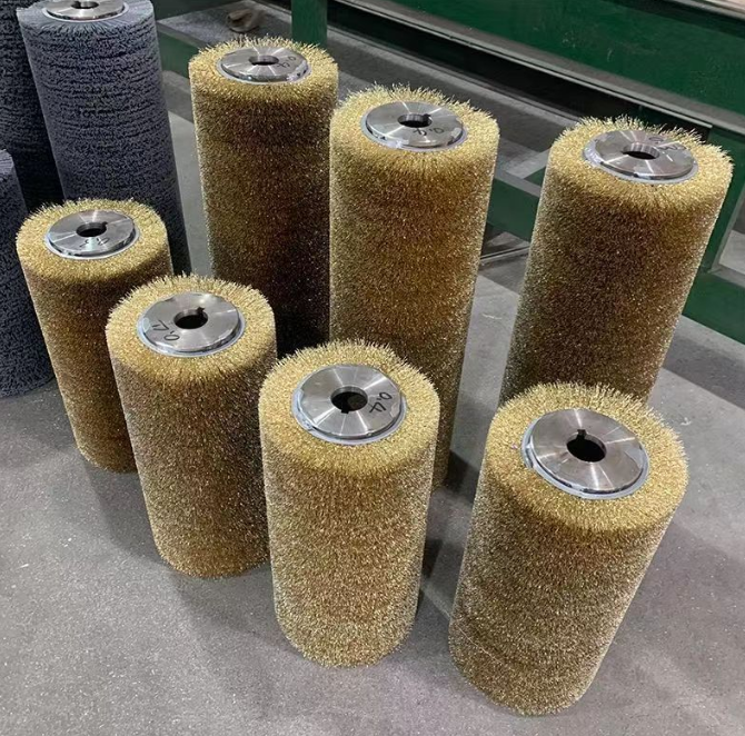 Mechanical Polishing Roller Brush Rust Removal Polishing Winding Type