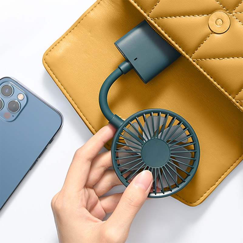 Source Factory Clip Fan Bendable Hose 800mAh Rechargeable Battery Customize Appearance Logo Packaging Hat Clip