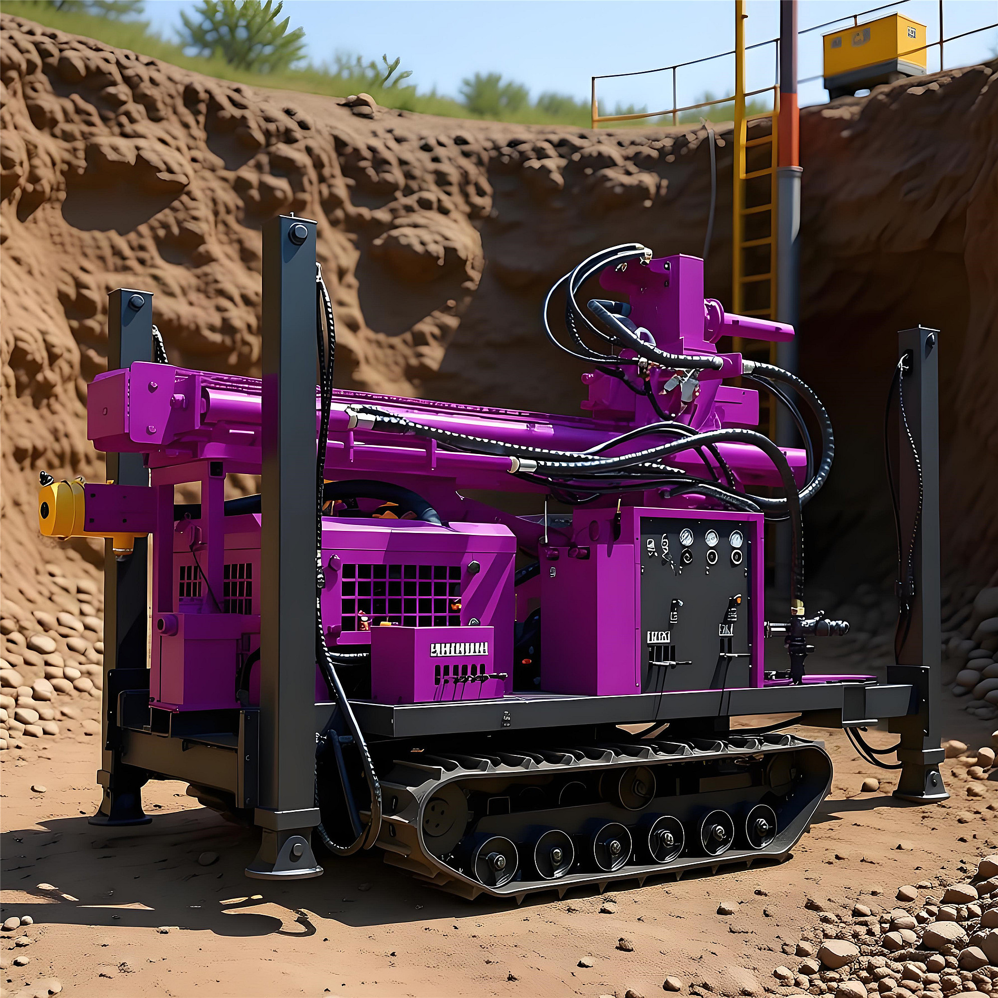 High Sampling Rate Sonic Drilling Rig Environment Protection Survey Holes Hydraulic Core Drilling Rig