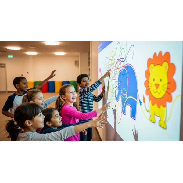 Interactive Wall Projection Painting Game for Kids – Create & Play!