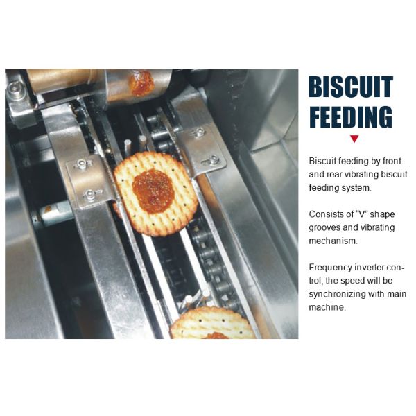 Cracker Sandwich Biscuit Manufacturing Machine , Automatic Cookie Making Machine High Quality