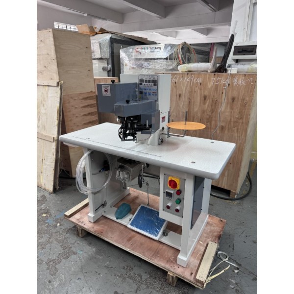 Automatic Shoes Bag Leather Making Midsole Wrapping Machine Industrial Automatic Bottom Hemming Machine