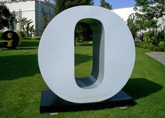 Buy cheap Letter O Garden Free Standing Sculpture Large Stainless Steel letter Sculpture product