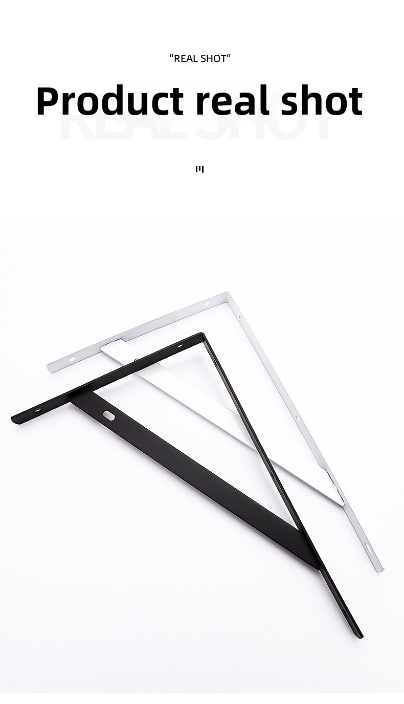 Modern Right-Angle Triangle Bracket for Kitchen Wall Shelf Thickened Tripod Iron Support Frame Panel Fixed Partition Commercial