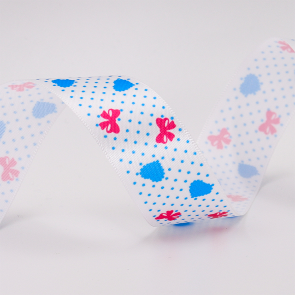 High Durability Decorative Satin Ribbon With Silk Screen Printing Technics