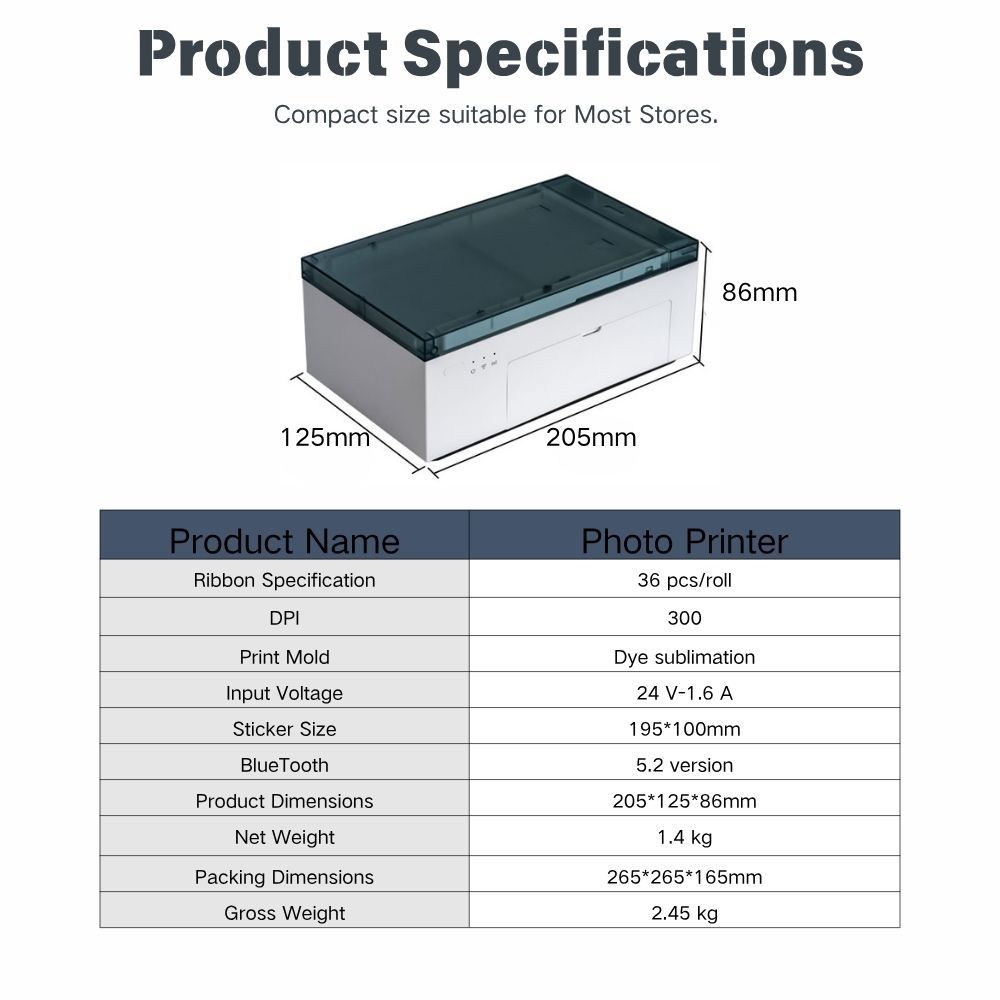 DAQIN New 3D Mini Inkless Phone Sticker Film Printer
