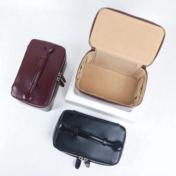 Multifunction Women Leather Cosmetic Cases Makeup Vanity Box Personalized For Essentials