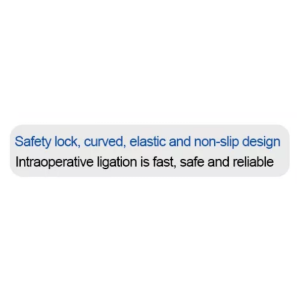 EO Sterilized Disposable Polymer Ligation Clip For Manual Power Source