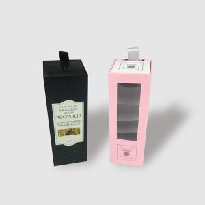 Convenient Shipping Method Window Cosmetic Packaging Drawer Box with Customizabl