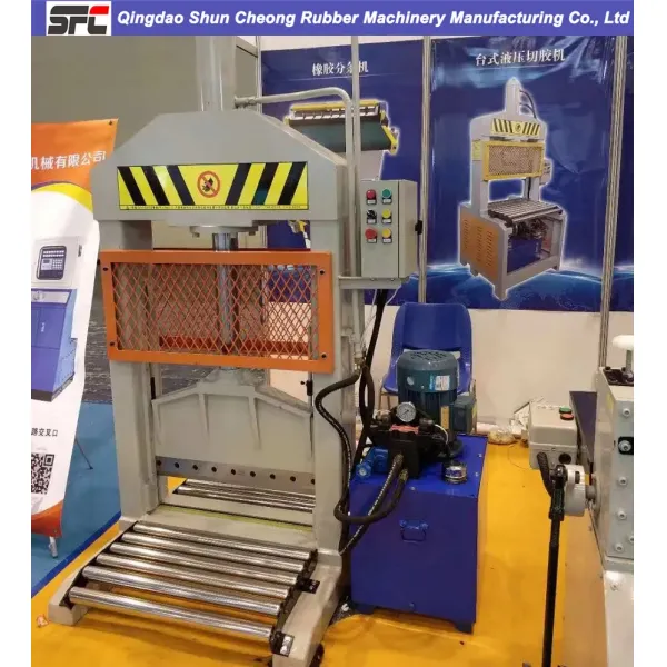 PLC Control Rubber Cutting Machine with 125kn Cutting Force and CE Certified Bale Cutter