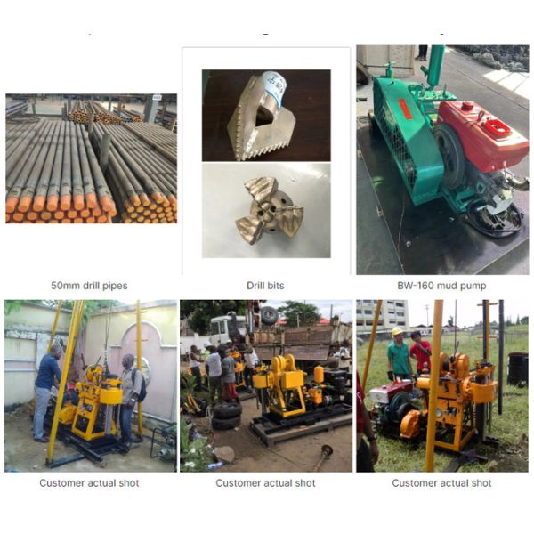 Rotary 100m Crawler-Type Truck Mounted Drill Rig Mining Detection