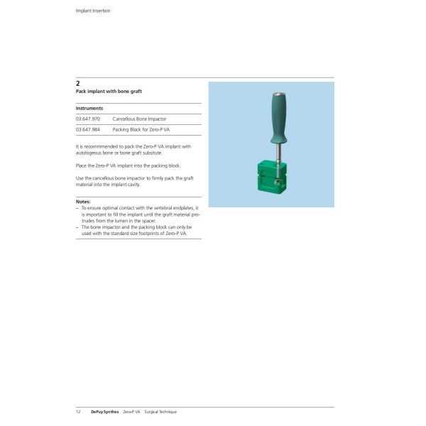 Sterilization 2 Screws Zero Profile Cage Anterior Cervical Cage Stand Alone CE Spinal Surgery