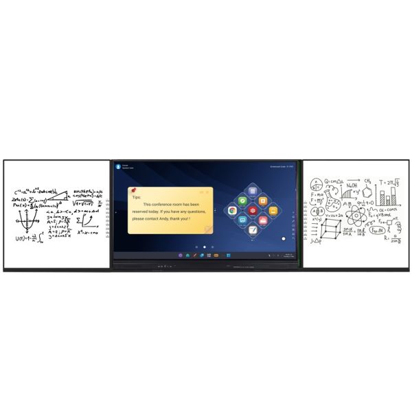 Recordable Digital Whiteboard in use with interactive display