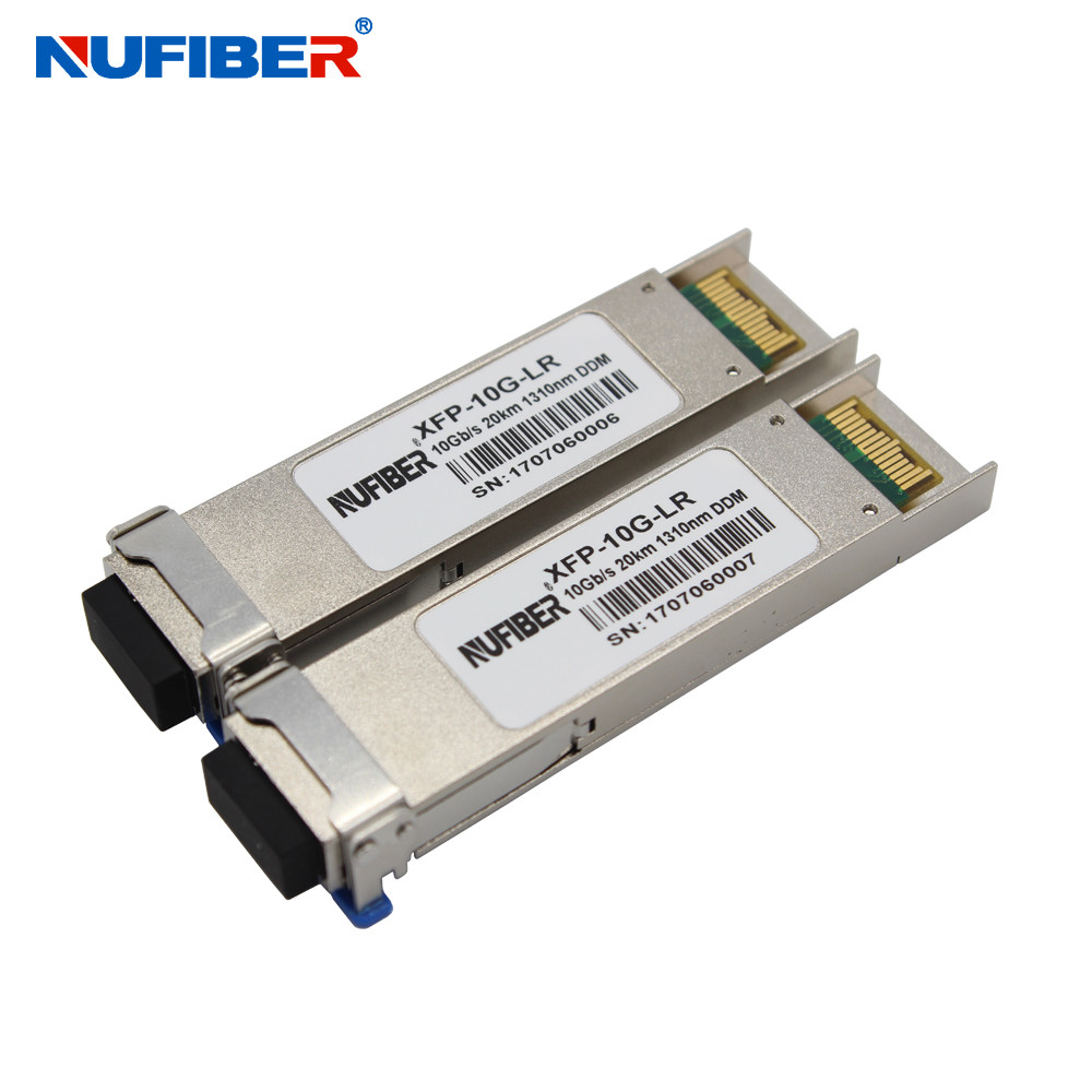 Buy cheap Duplex LC 10G XFP Transceiver 20km 1310nm Hot Pluggable 30 Pin Connector product