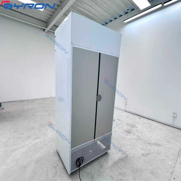 Single Door Drinks Fridge Adjustable Drink Refrigerator Fan Cooling
