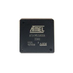 Buy cheap AT91M55800A-33AU ARM Microprocessors MCU Chips Integrated Circuits IC product