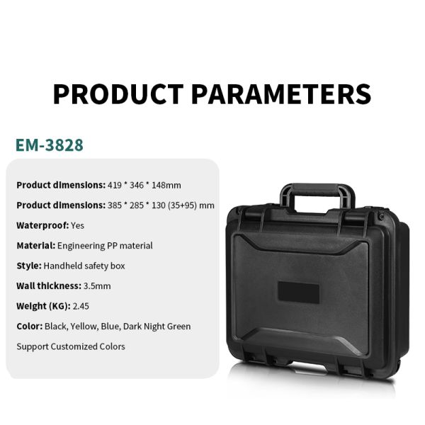 Explosion Proof Portable Tool Box with Generous Capacity and Full-Surround Foam Protection