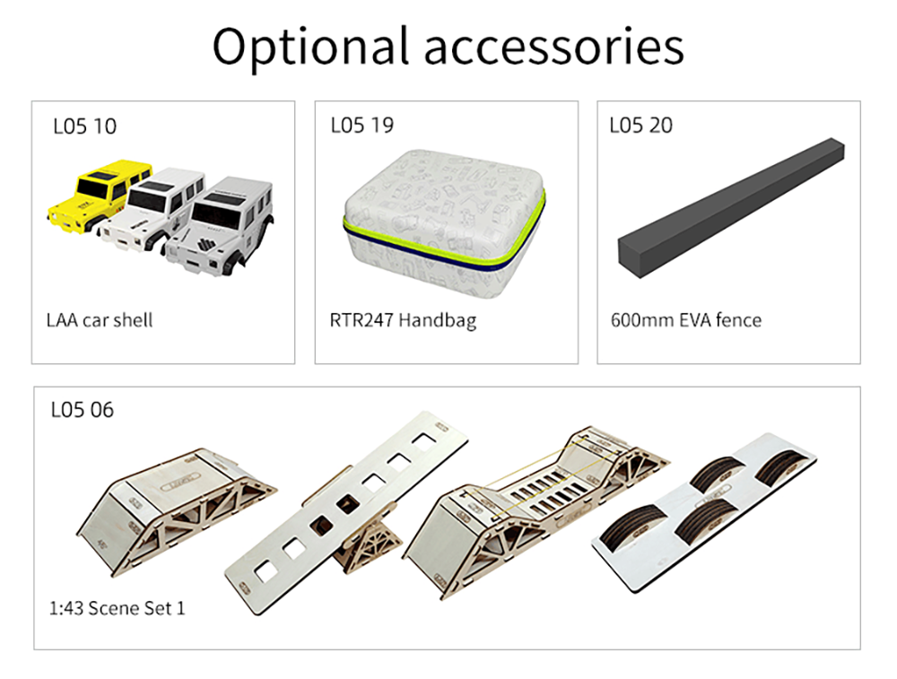 LDARC X43 1/ Mini RC Remote Control Model Car Desktop Crawler RTR 4WD Code Rolling Adult Children's Toys