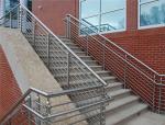 316 304 Stainless Steel Stair Railing 12.7mm Rod Diameter Indoor / Outdoor