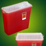 Safety Medical Sharp Containers For Needles , Surgical Waste Syringe Disposal