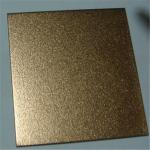 luxury pvd color brown sand blast sheet stainless steel aisi304 316 grade with