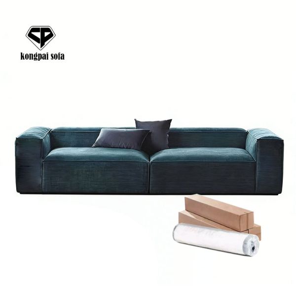 Luxury Modern Convertible Vacuum Pack Modular Sofa Set Compressed Fabric For Living Room Apartment Hotel Villa School