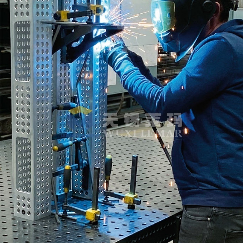 3D Steel D28 Welding Table Delivers Stable Heavy Industrial Fabrication Support