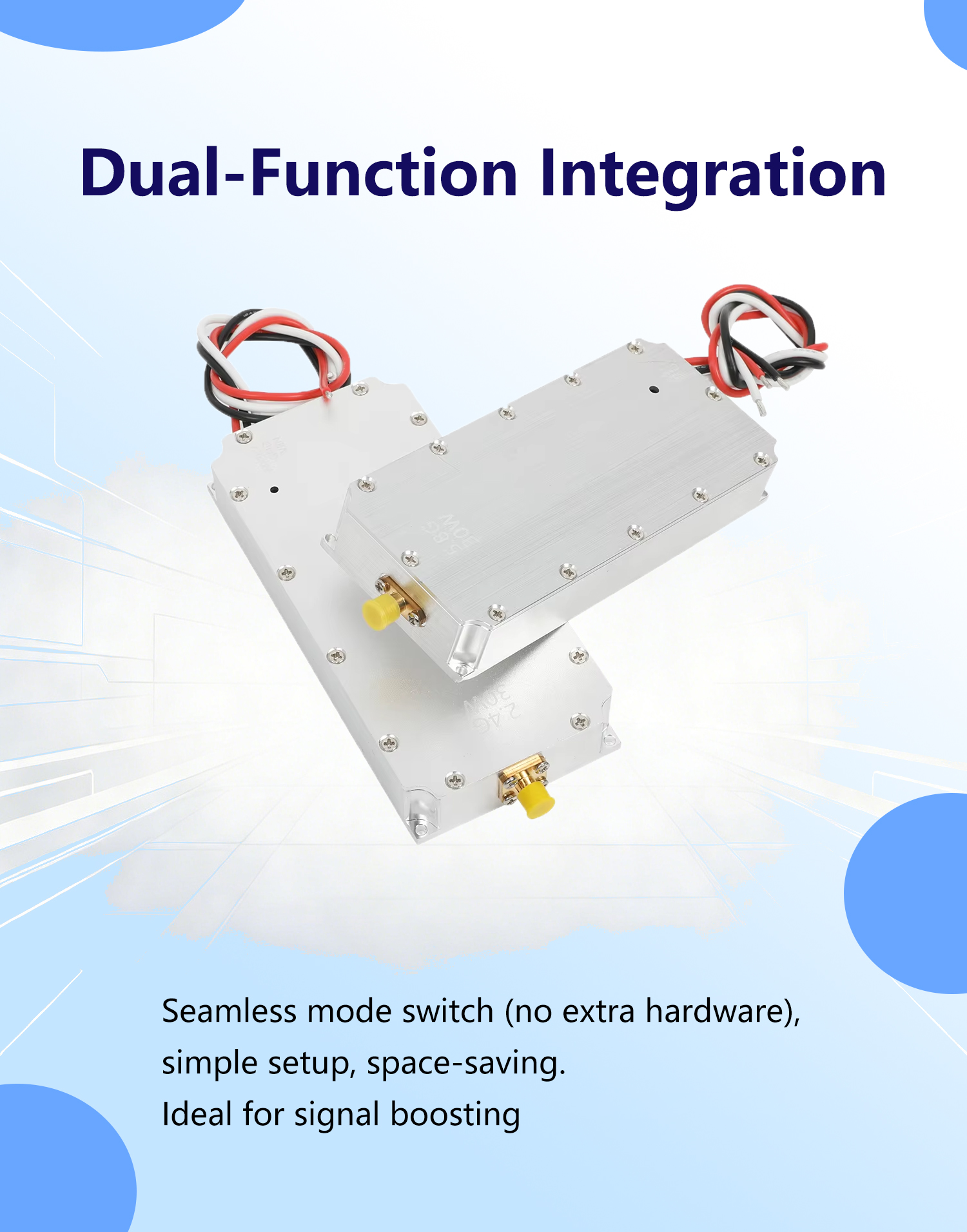 1.4G 10W GaN RF Power Amplifier Module with 40dBm Gain for UAV Countermeasure System