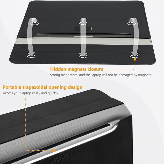 Laptop Sleeve Case with Stand Come with a Practical Pouch for Mouse Battery Power Bank Accessories Wholesale OEM/ODM/Private Label