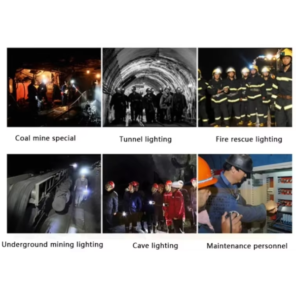 Mining Cap Lights 7.8Ah Rechargeable Li-ion Battery Explosion-proof Mining Headlamp