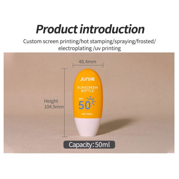 Wholesale Customized Empty Sunscreen Bottle 50ml Squeeze Tube Packaging for Sunscreen Lotion Hand Cream Sunscreen Tube